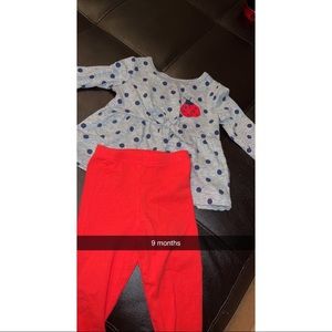 Long sleeve top with matching pants